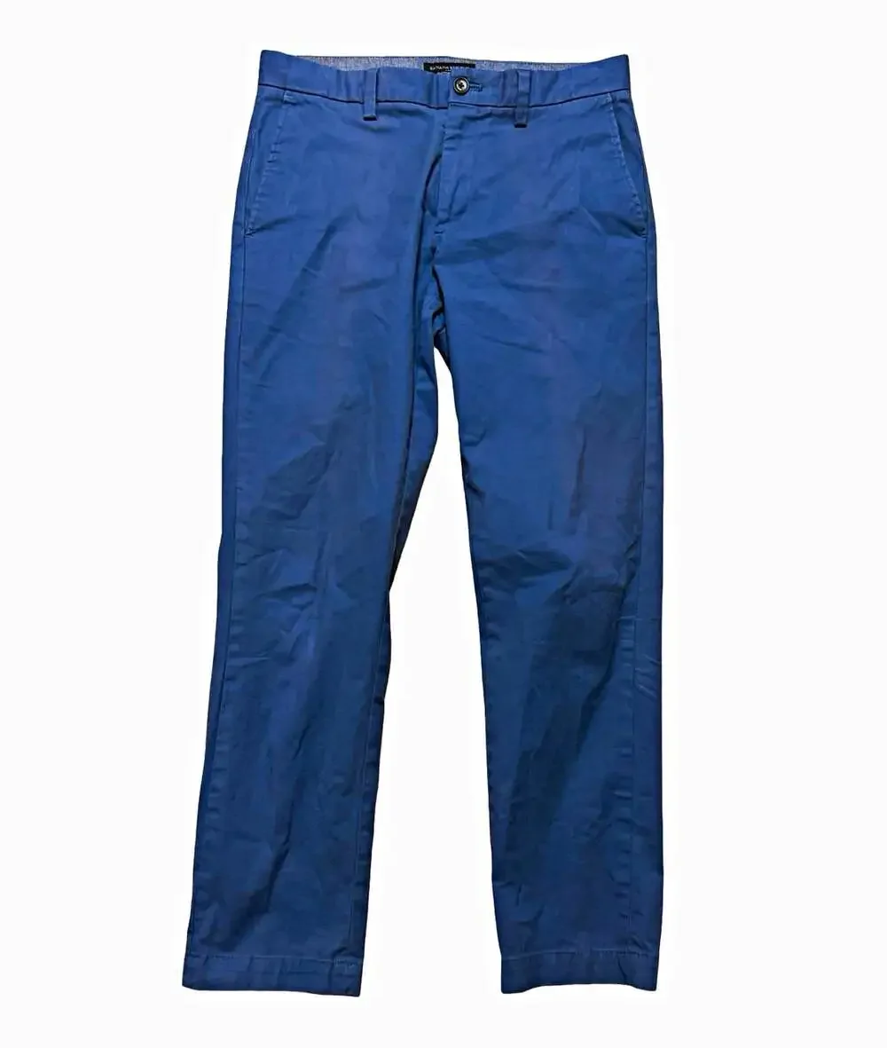 Banana Republic Chino Pants Men’s 31W Blue Slim Straight Cotton Twill Pockets
